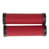Markolat piros gumi 120mm, fekete alu zárógyűrűkkel